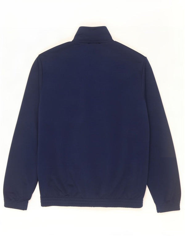 Adidas Mens Tracksuit Top Jacket UK 40/42 Médio Azul Marinho Poliéster