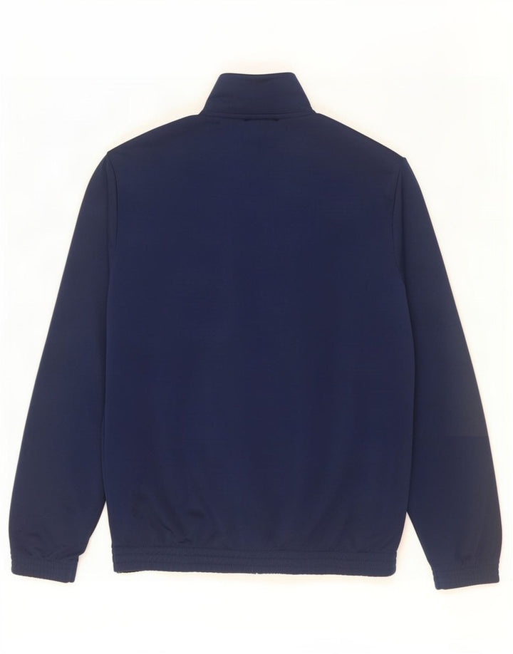 Adidas Mens Tracksuit Top Jacket UK 40/42 Médio Azul Marinho Poliéster