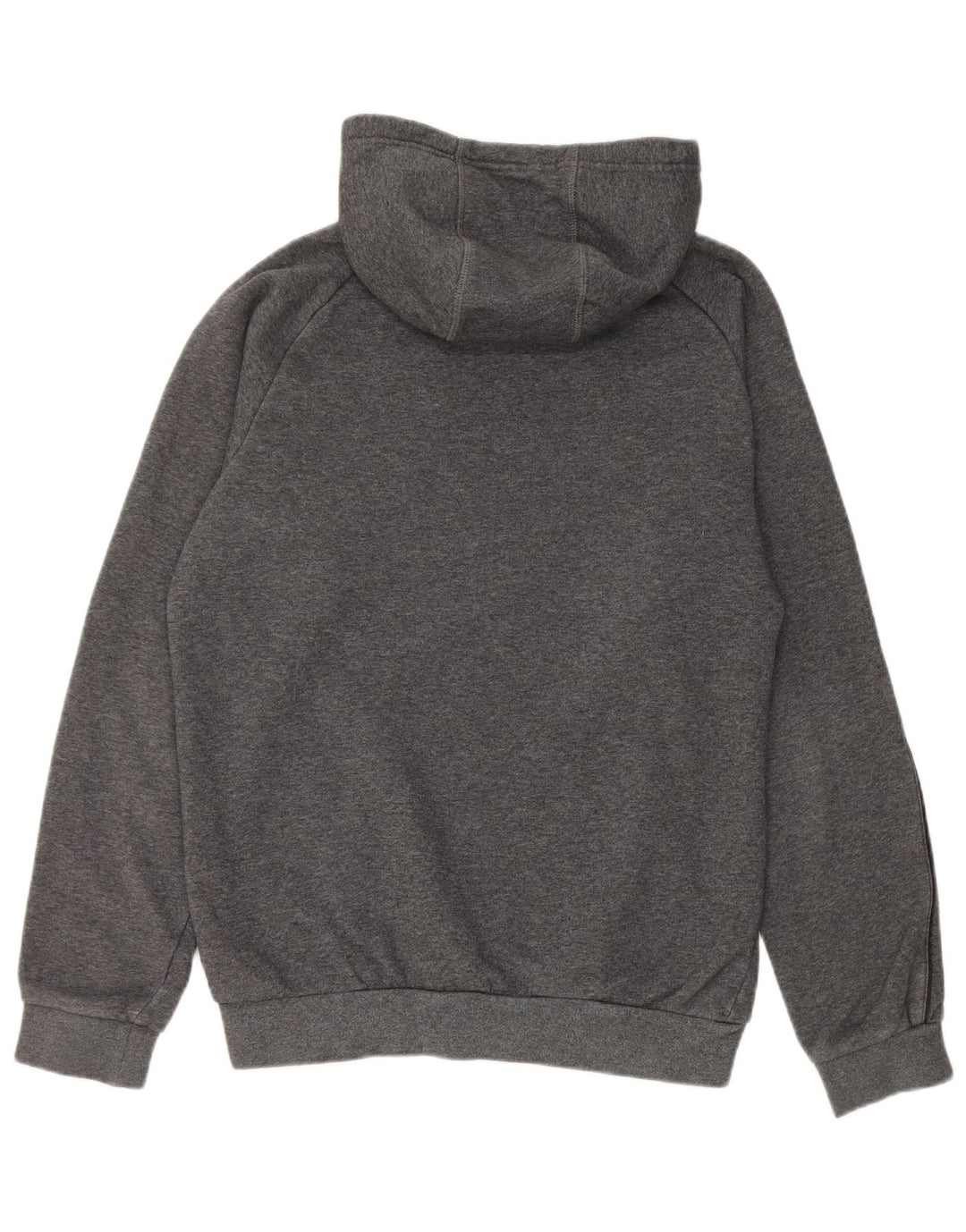 Adidas Mens Hoodie Jumper Pequeno Algodão Cinza