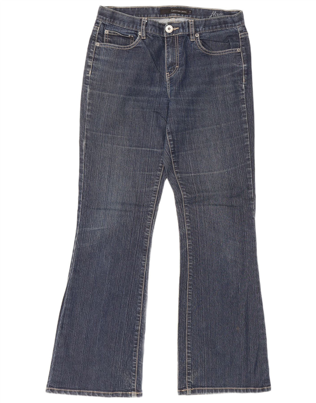 Calça jeans feminina CALVIN KLEIN US 8 médio W32 L31 algodão azul marinho