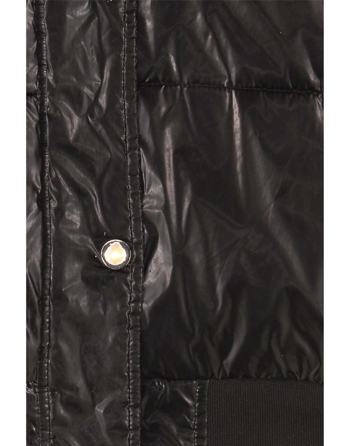 Casaco acolchoado com capuz Guess Girls 13-14 anos poliuretano preto