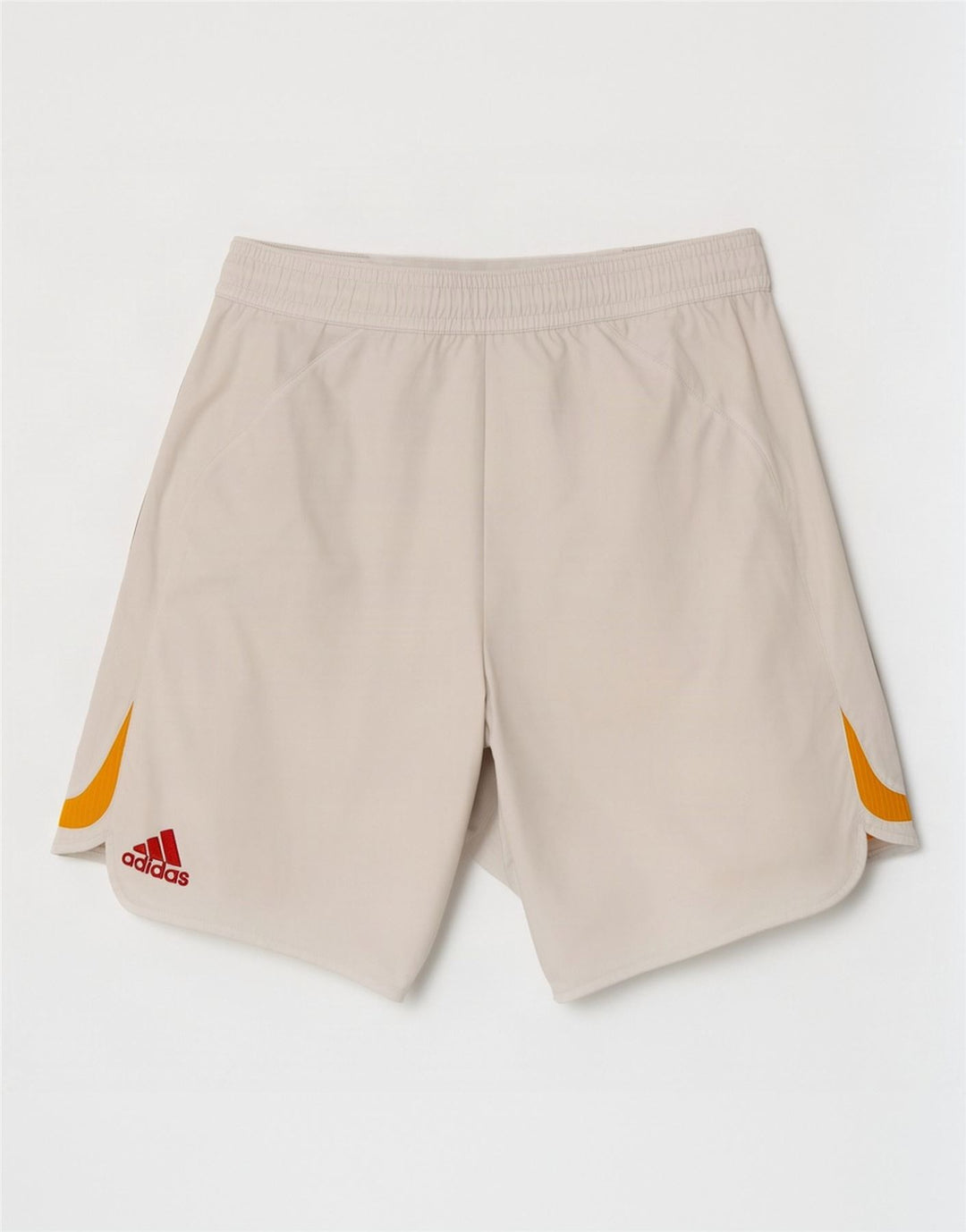 Shorts esportivos masculinos Adidas XL branco colorblock poliéster
