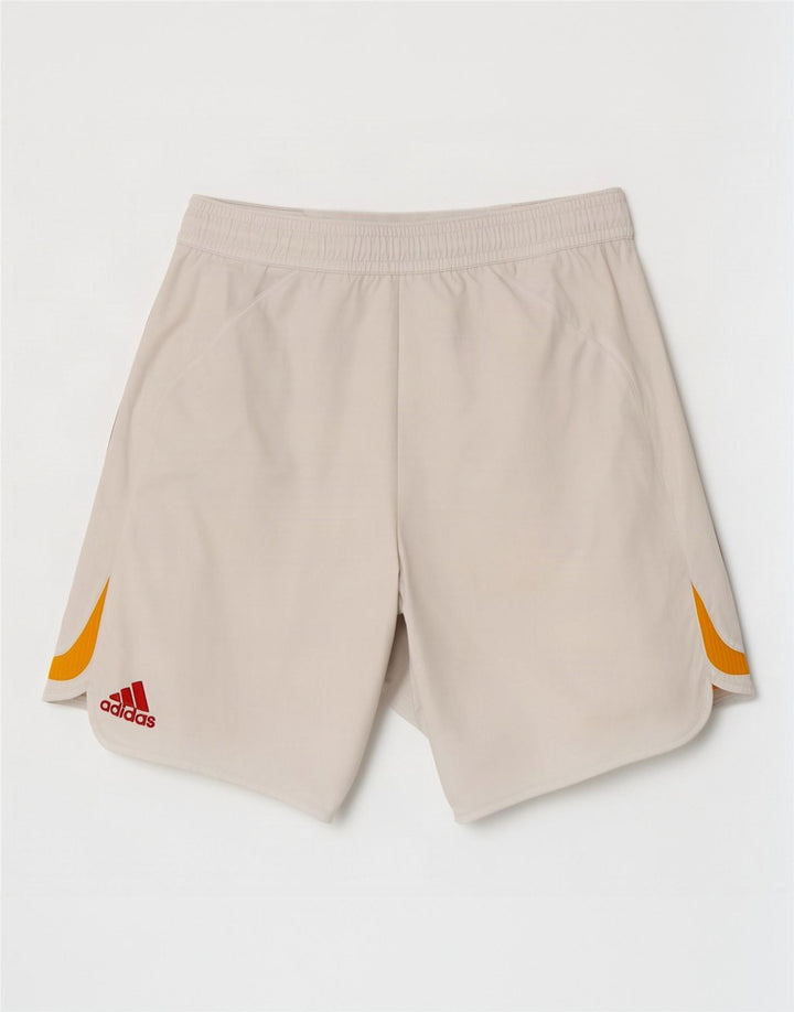 Shorts esportivos masculinos Adidas XL branco colorblock poliéster