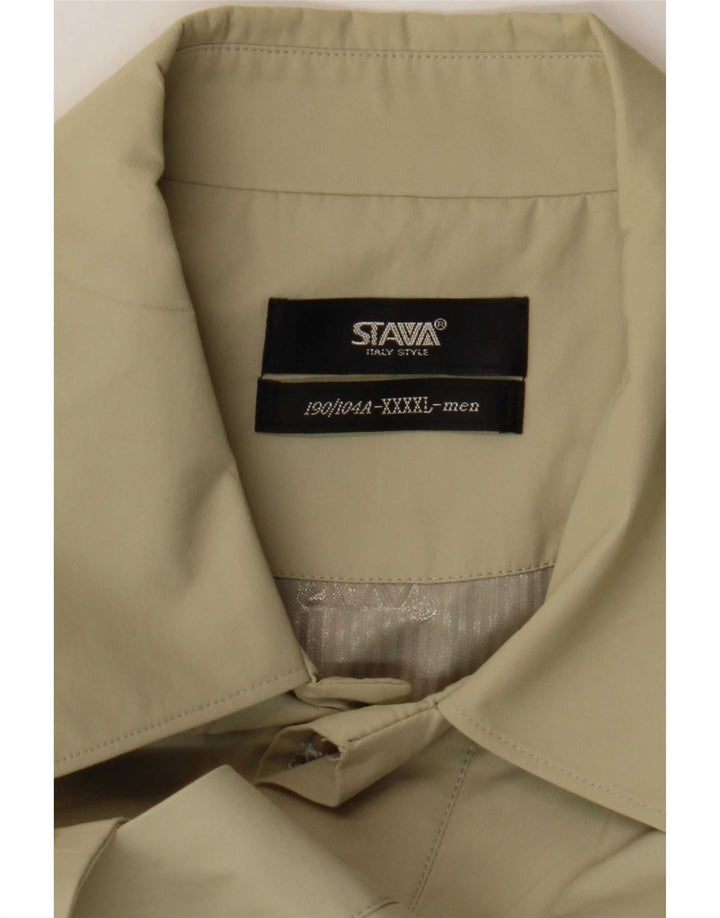 Sobretudo masculino vintage UK 48 4XL verde