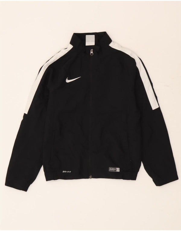 Jaqueta Nike Boys Dri Fit Tracksuit 8-9 anos pequena preta colorblock