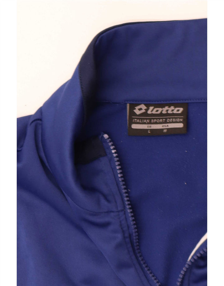Lotto Mens Treino Top Jaqueta Grande Bloco Colorido Azul