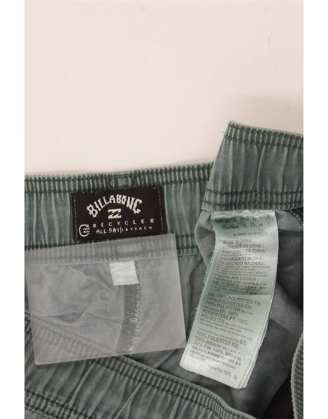 Shorts de natação masculino Billabong poliéster verde médio