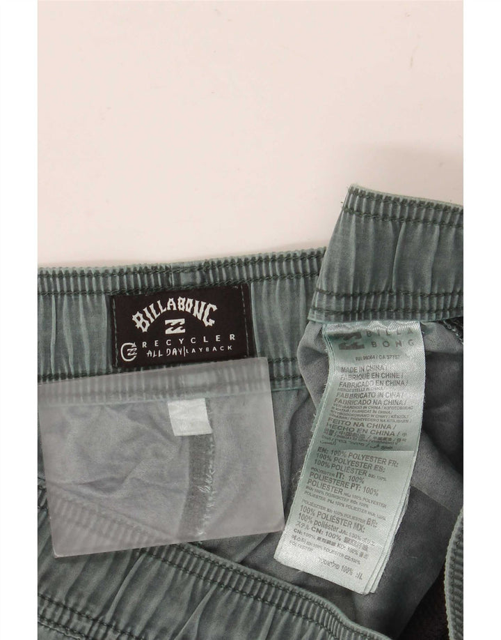 Shorts de natação masculino Billabong poliéster verde médio
