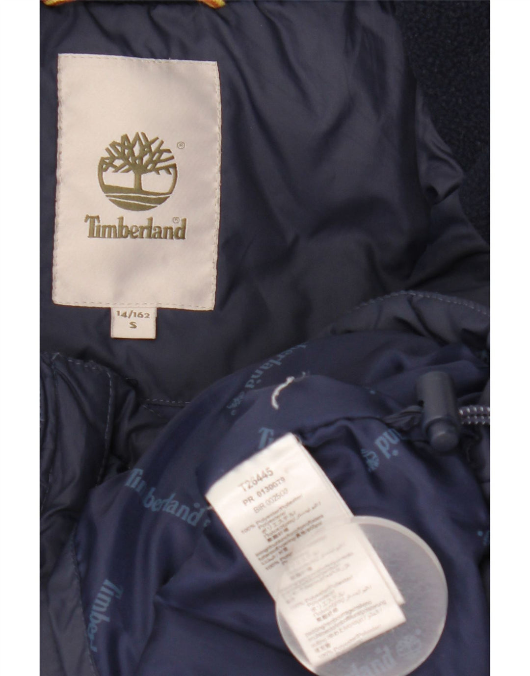 Casaco Timberland Menino Acolchoado 13-14 Anos Pequeno Azul Marinho Poliéster