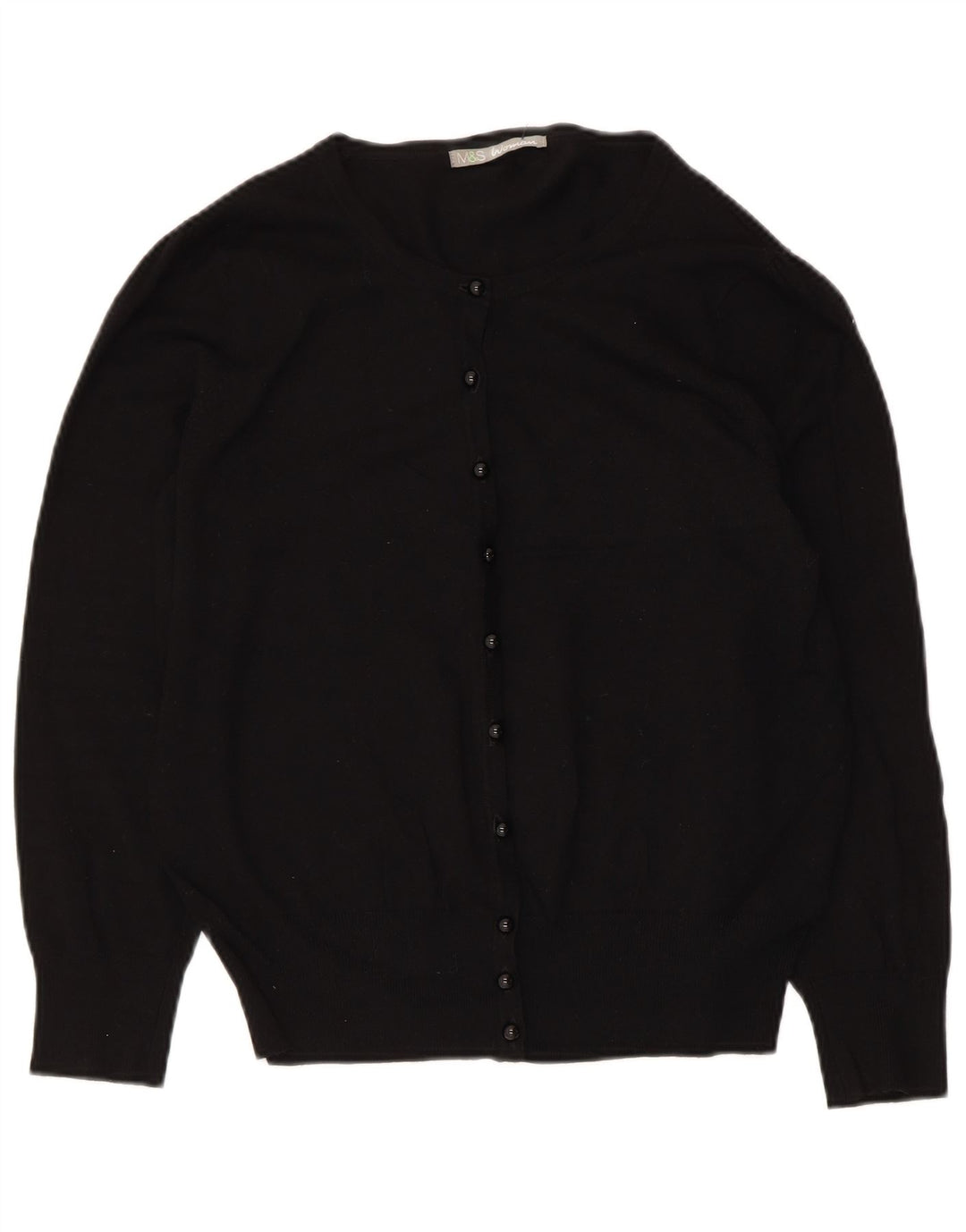 Suéter cardigã feminino Marks & Spencer UK 14 viscose preta média