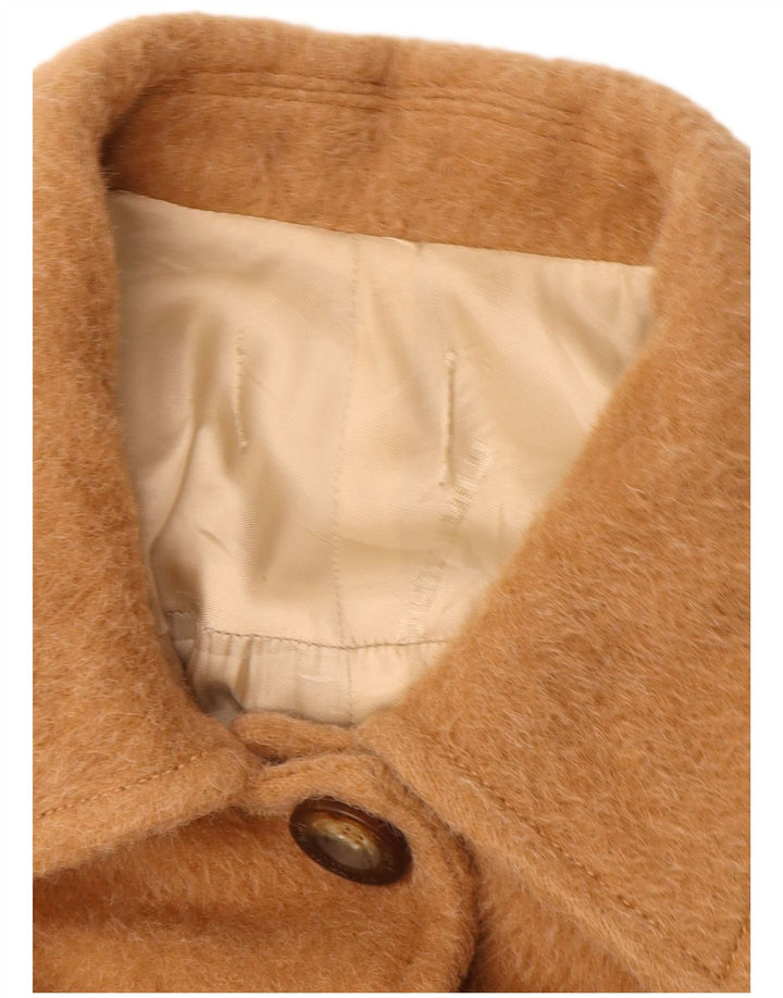 Sobretudo feminino vintage UK 12 bege médio