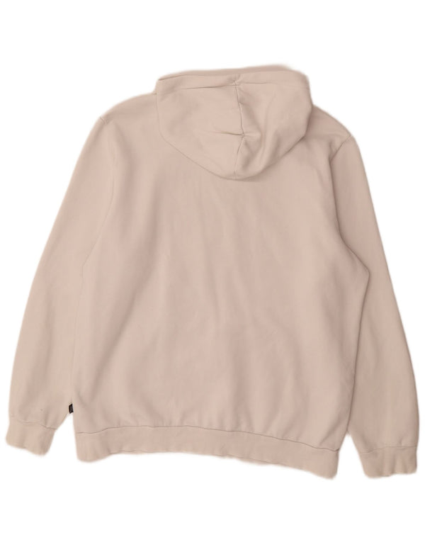 Puma masculino gráfico moletom com capuz grande algodão branco
