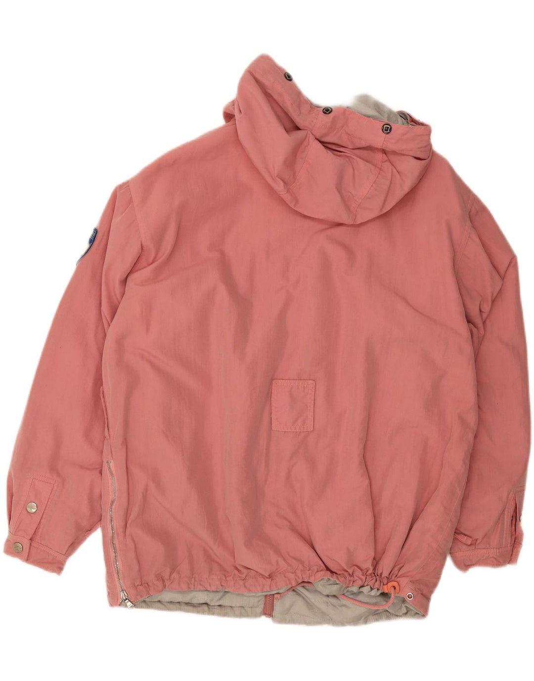 OUTRAGE Womens Hooded Windbreaker Coat UK 18 XL Pink Vintage Outrage and Second-Hand Outrage from Messina Hembry 