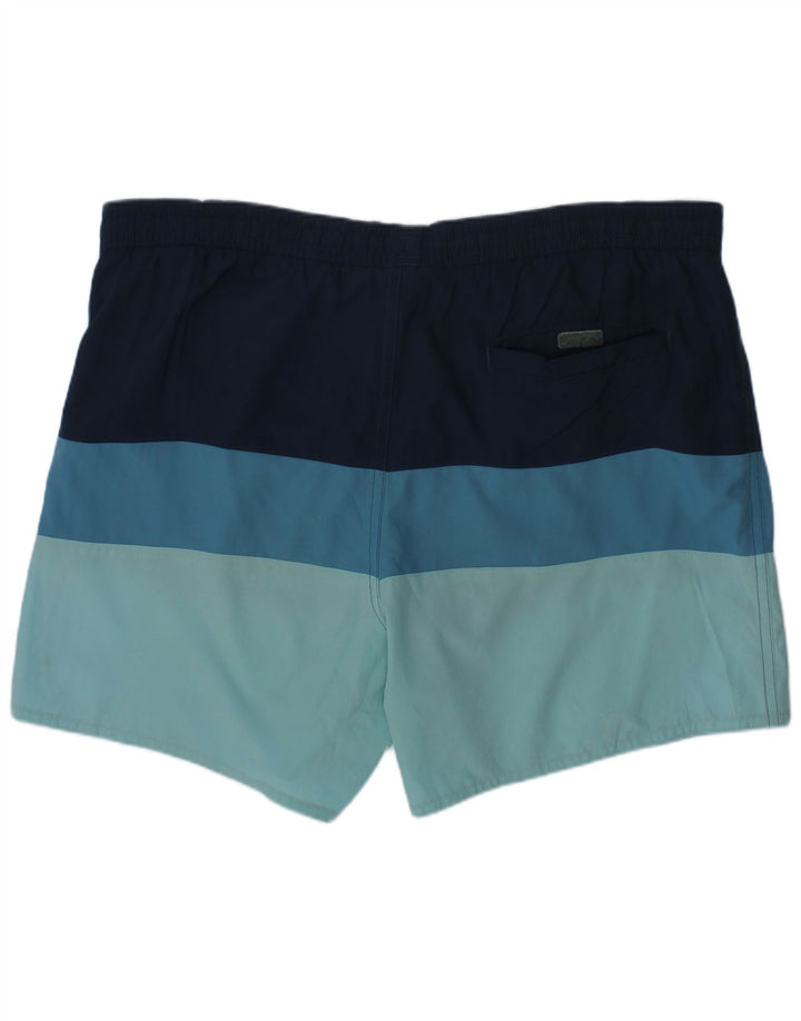 Shorts de natação Adidas meninos 13-14 anos azul marinho colorblock poliéster