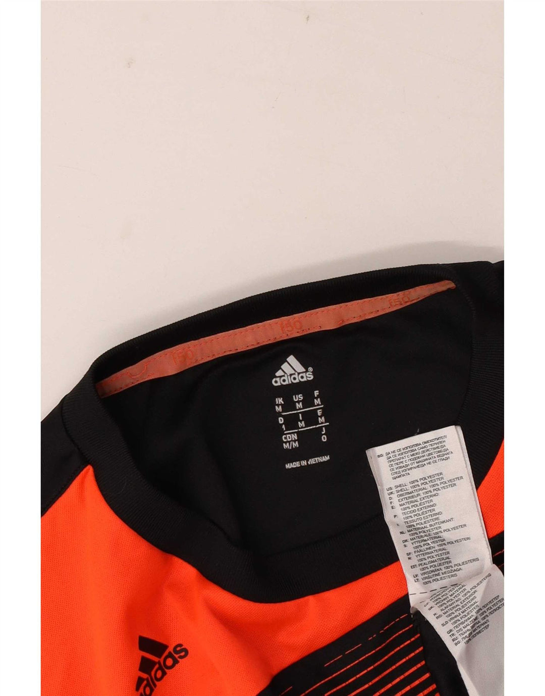 Adidas Mens Graphic T-Shirt Top Médio Preto Colorblock Poliéster