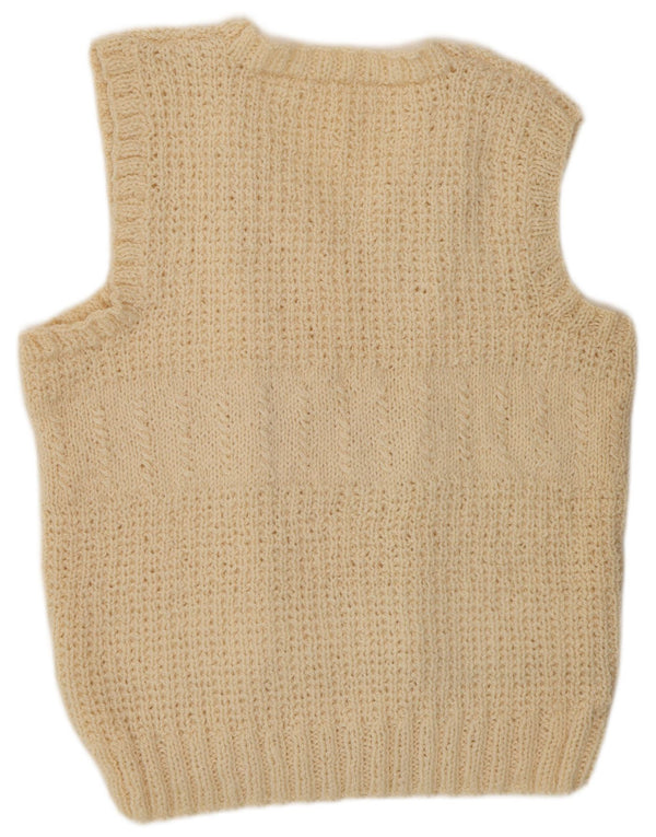 Top feminino vintage com colete UK 18 XL branco