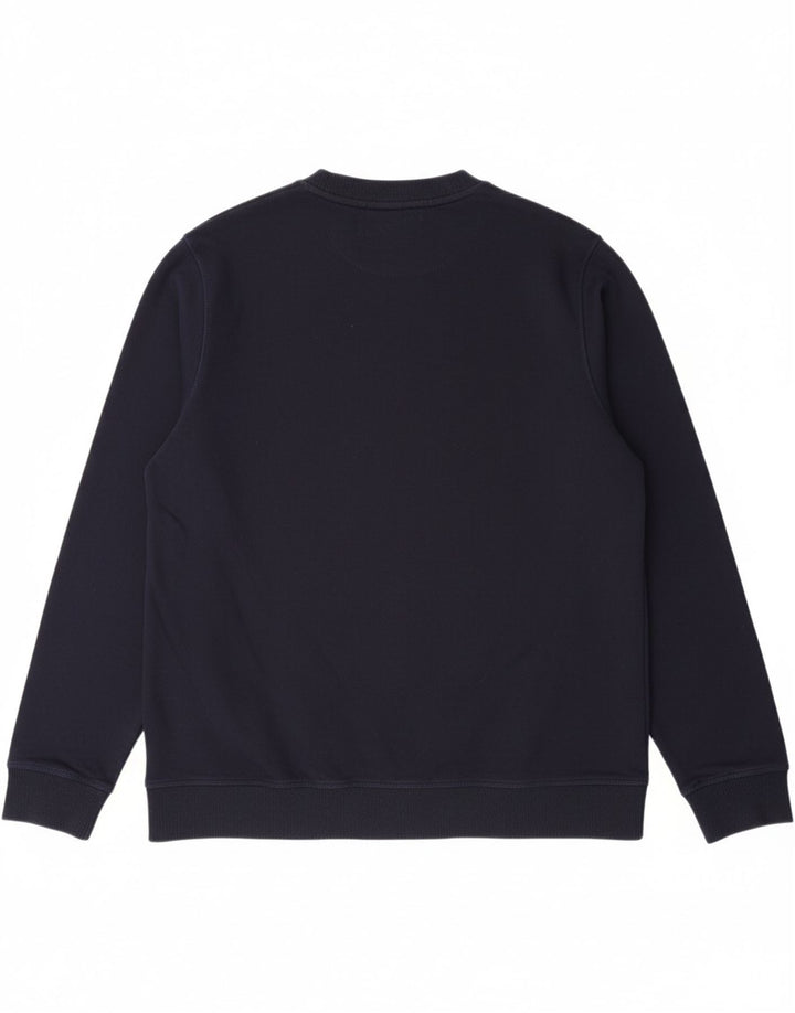 TED BAKER Womens Graphic Sweatshirt Jumper Size 5 XL Navy Blue Cotton Vintage Ted Baker and Second-Hand Ted Baker from Messina Hembry 