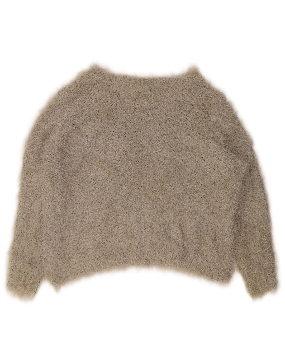 Suéter feminino Marks & Spencer com gola canoa Reino Unido 16 grande poliéster cinza