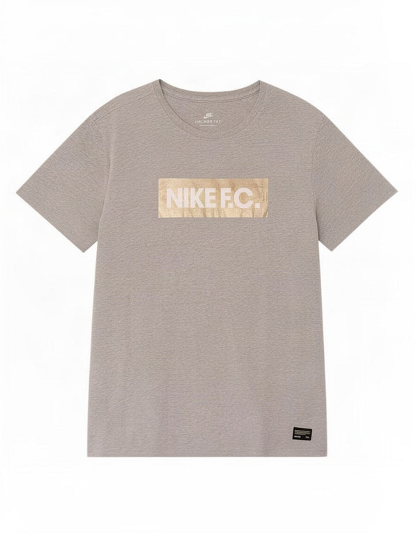 Camiseta Nike masculina com corte atlético gráfico grande algodão manchado cinza
