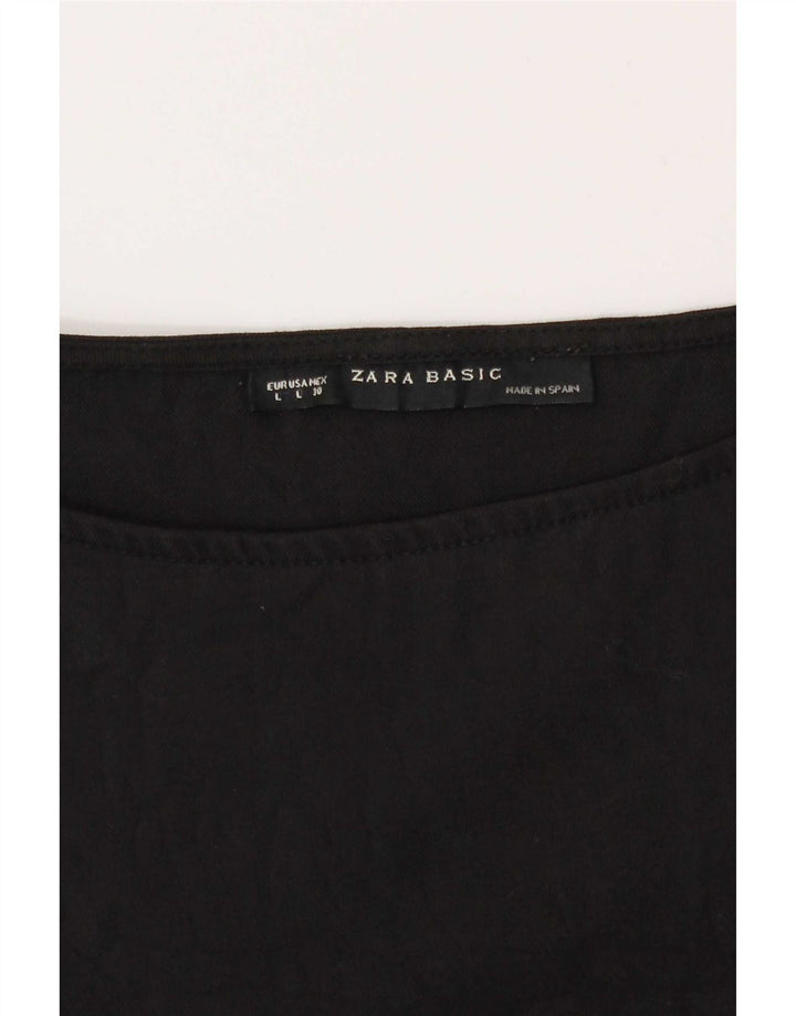 Vestido bolha Zara feminino Reino Unido 16 grande preto