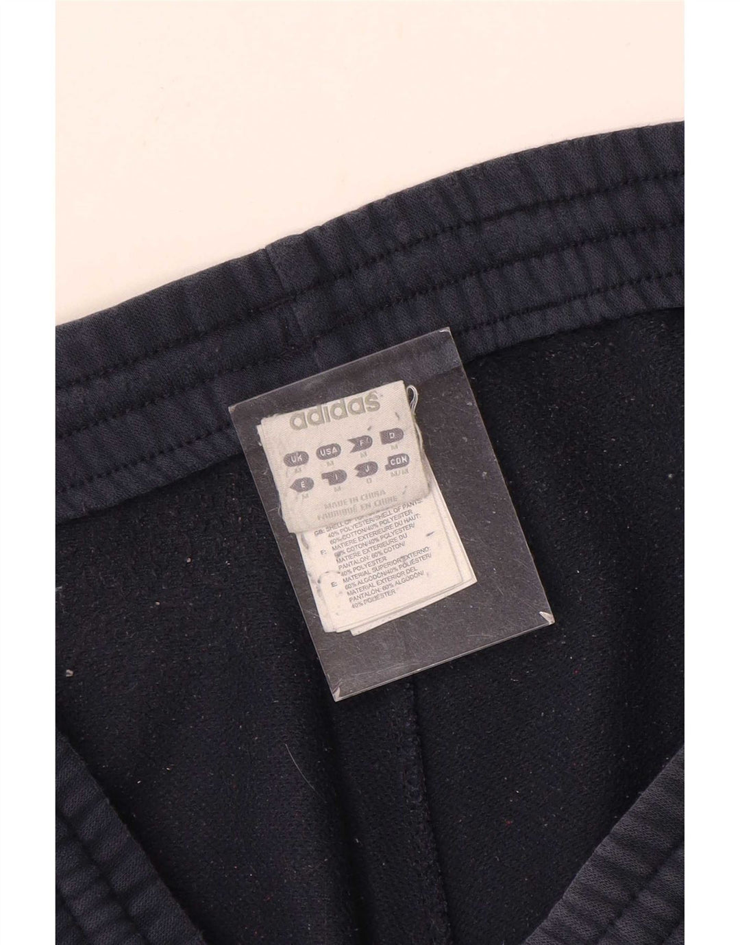 Adidas masculino climalite calças de treino joggers médio azul marinho algodão
