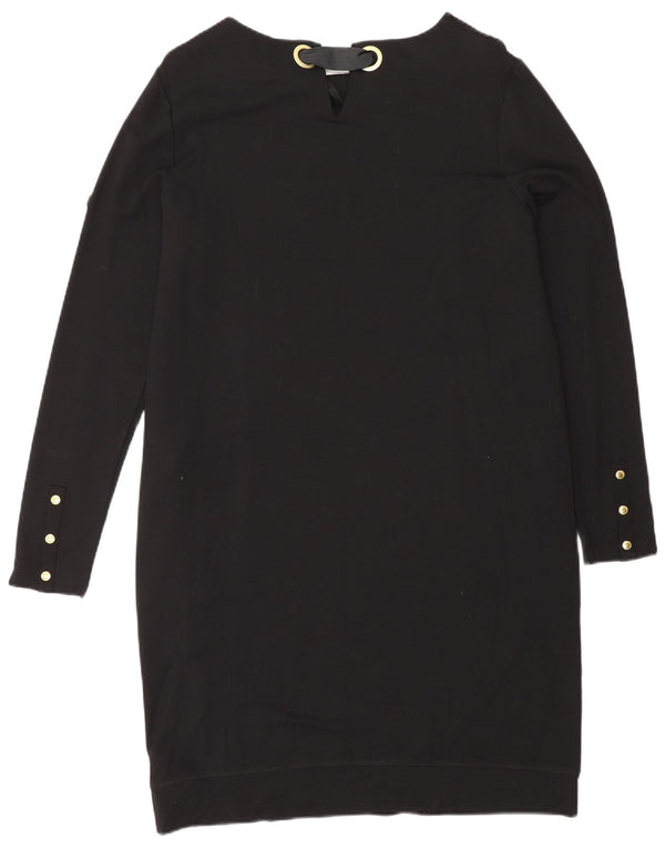 Vestido suéter feminino de manga comprida Barbour Reino Unido 12 médio preto