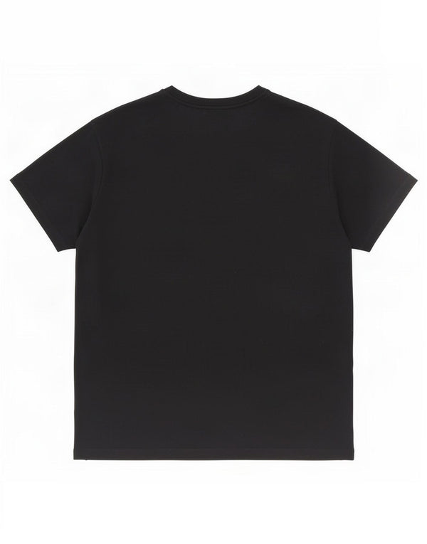 Camiseta gráfica masculina Emporio Armani Top médio preto