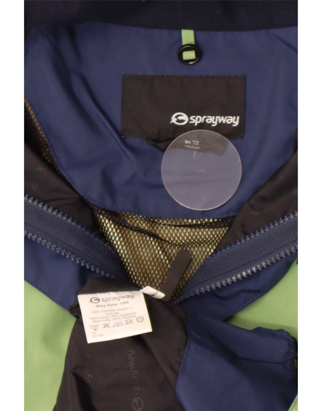 Jaqueta de chuva feminina Sprayway UK 12 poliéster verde médio