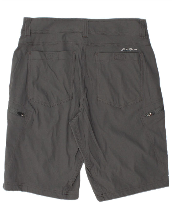 Shorts cargo masculino EDDIE BAUER W32 nylon cinza médio