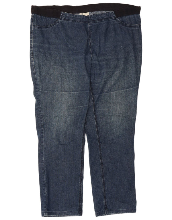Calça Jeans Marks & Spencer Autograph Straight Feminina UK 18 XL W44 L29 Azul