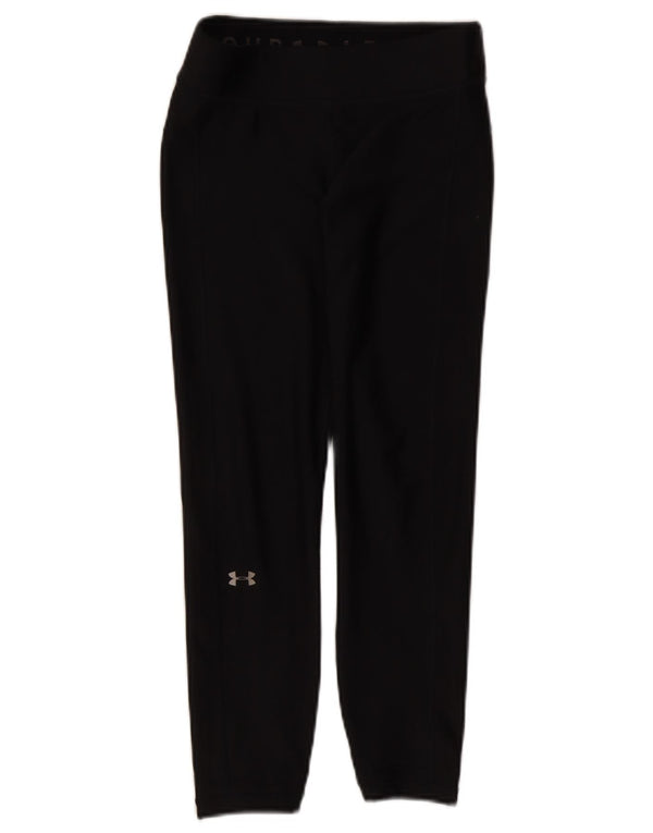 Under Armour Womens Heat Gear Leggings Reino Unido 8 Pequeno Preto