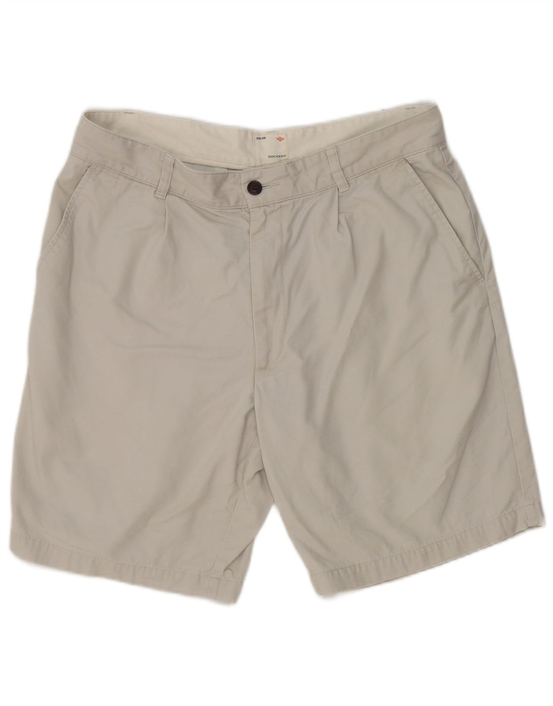 Dockers Mens Khakis Chino Shorts W34 Grande Algodão Cinza