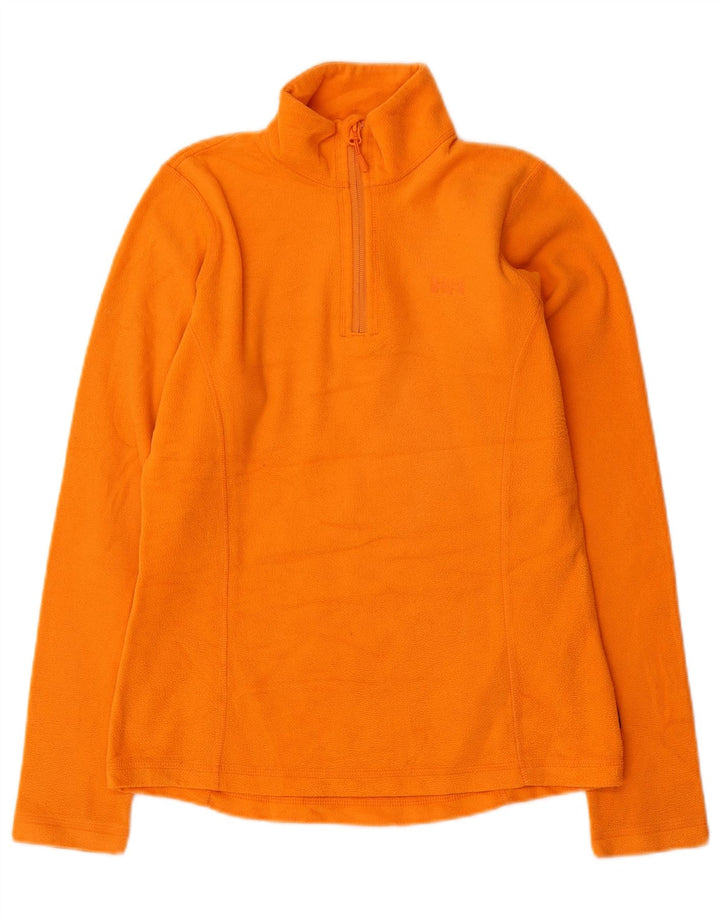 Suéter masculino Helly Hansen com zíper e gola em lã, pequeno, laranja, poliéster