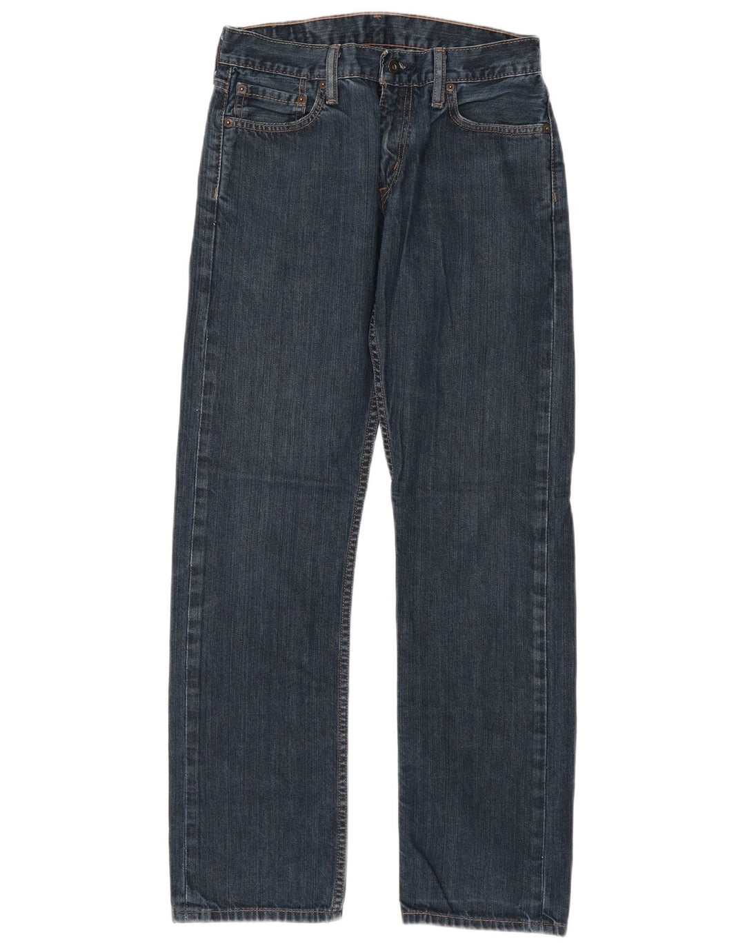 Levi's Masculino 514 Straight Slim Jeans W29 L32 Azul Algodão