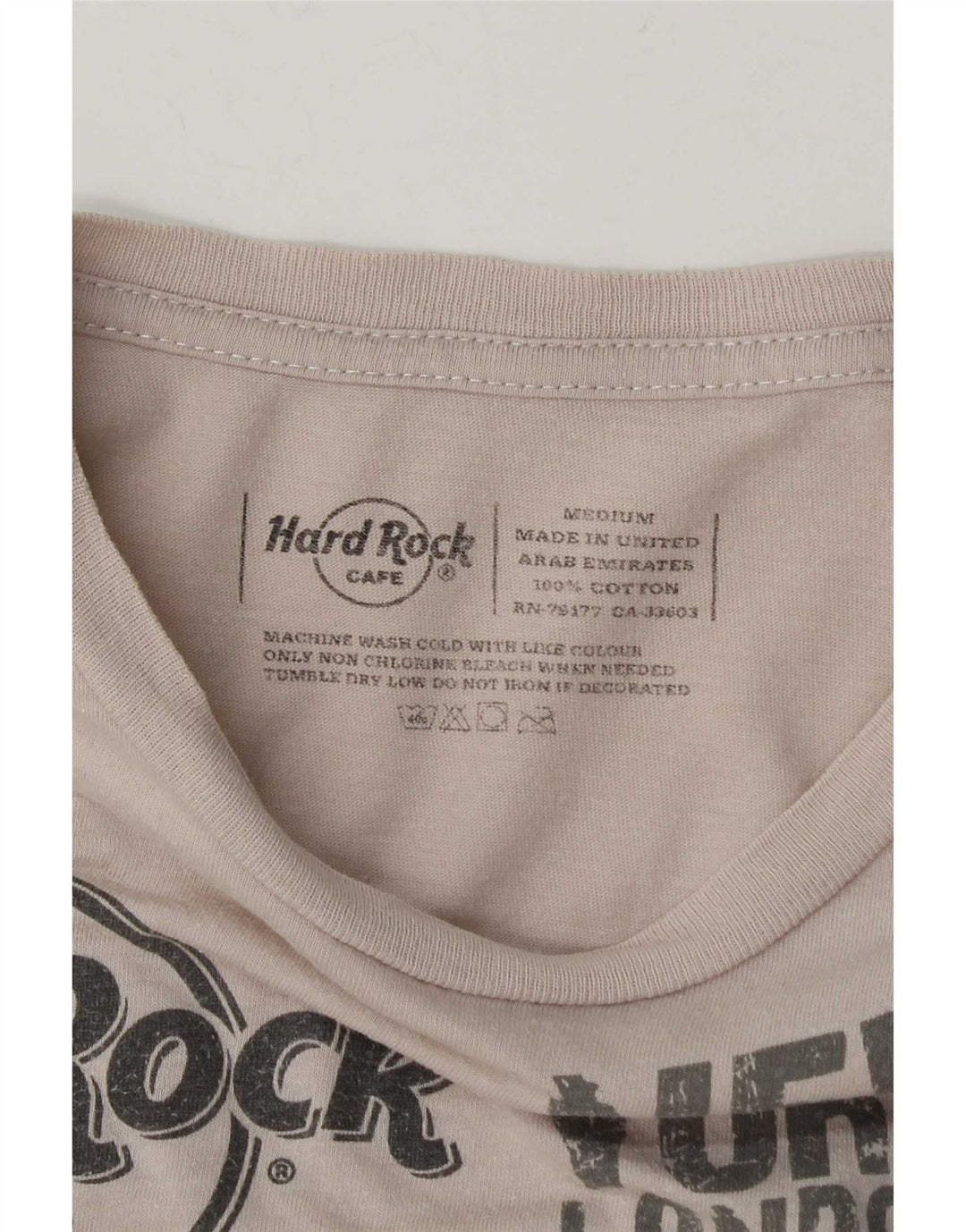 Camiseta masculina com estampa Hard Rock Cafe Praga, algodão branco médio
