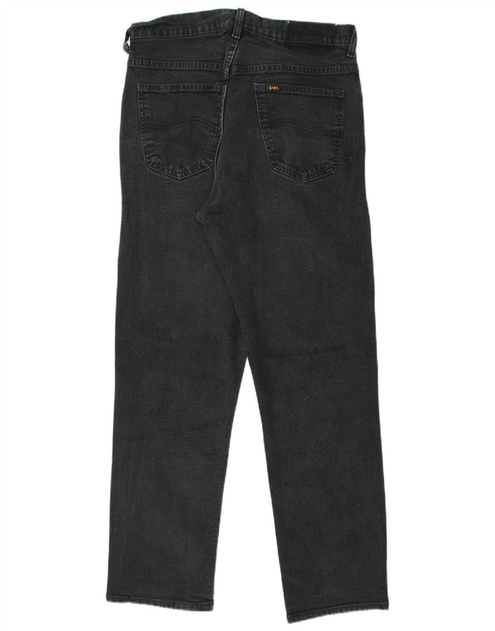 LEE Masculino Brooklyn Straight Jeans W34 L28 Algodão Preto