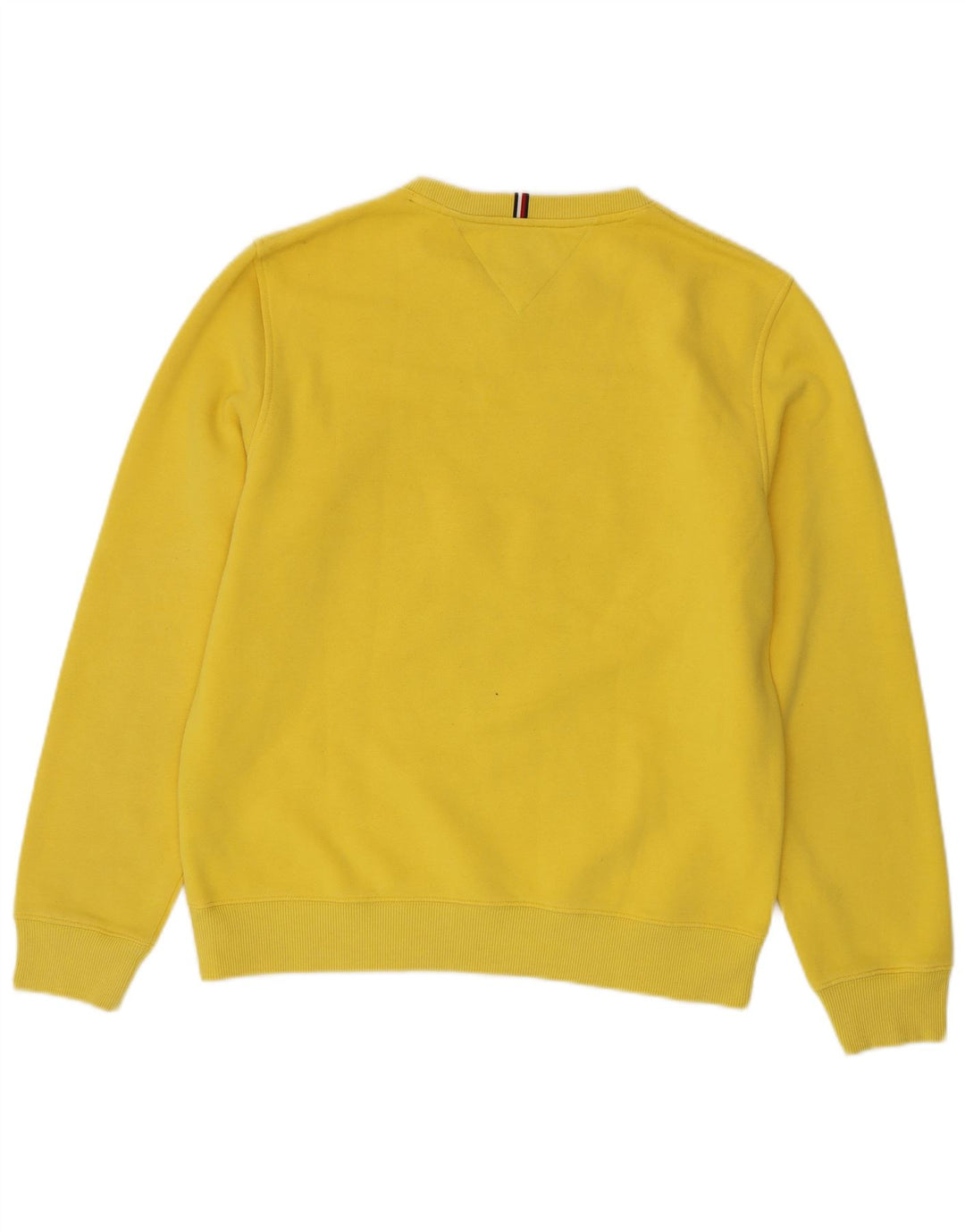 Tommy Hilfiger moletom gráfico masculino jumper médio algodão amarelo