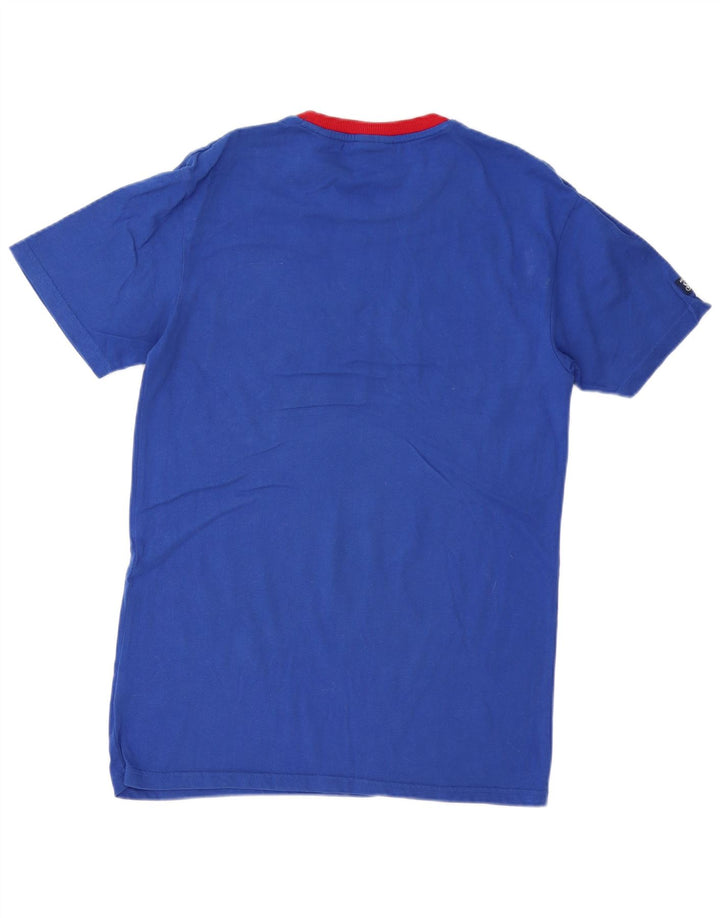 Superdry camiseta masculina gráfica top pequeno azul algodão