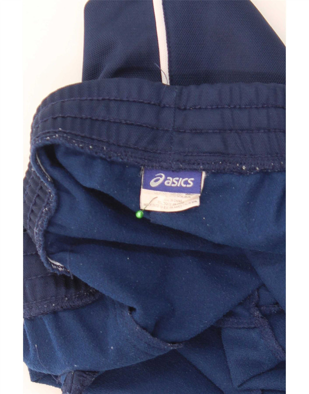 Calça de treino masculina Asics grande poliéster azul marinho