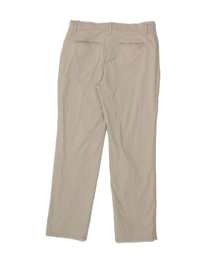 LEE Womens Straight Casual Trousers US 10 Large W32 L30 Beige Cotton Vintage Lee and Second-Hand Lee from Messina Hembry 