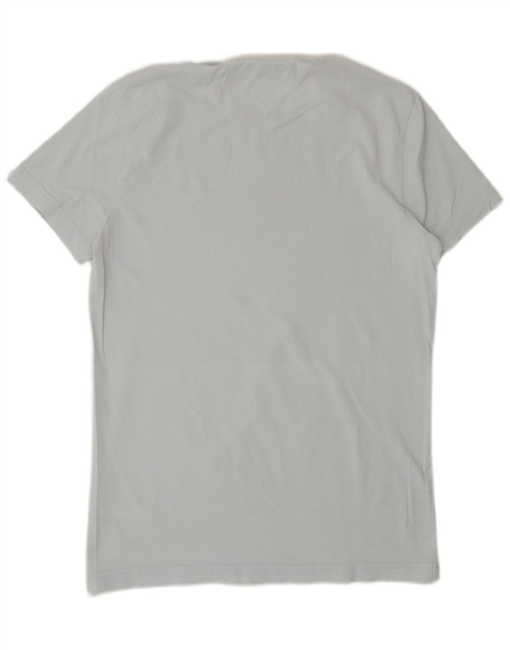 TOMMY HILFIGER Camiseta masculina extra slim top pequeno algodão azul