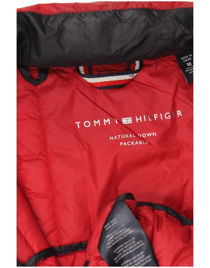 Jaqueta acolchoada masculina Tommy Hilfiger UK 38 médio azul marinho colorblock