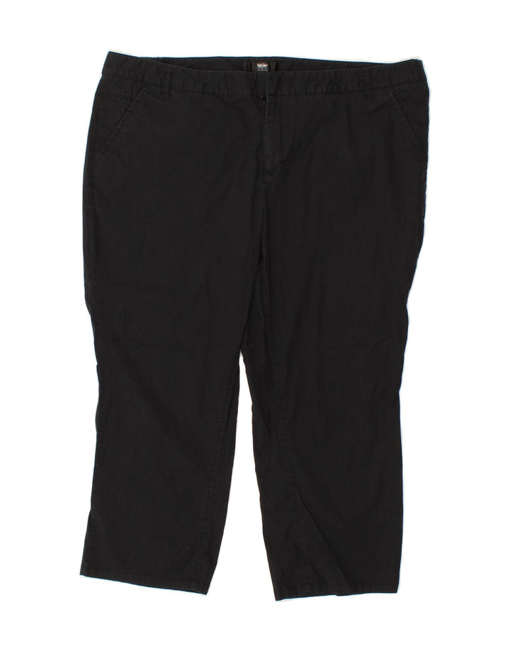 MOSSIMO Womens Capri Chino Trousers US 16 2XL W36 L22 Black Cotton Vintage Mossimo and Second-Hand Mossimo from Messina Hembry 