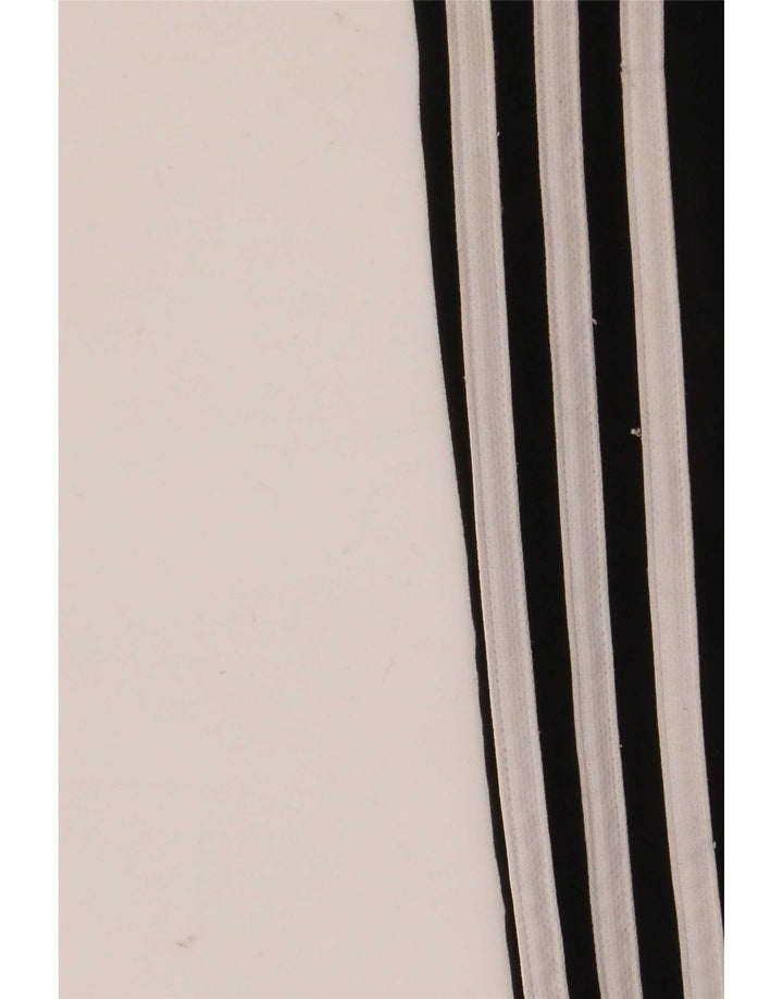 Calças de treino masculinas Adidas UK 40/42 poliéster preto médio