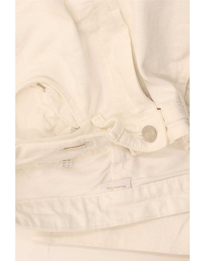 Calça jeans feminina Massimo Dutti EU 40 médio W30 L24 branco