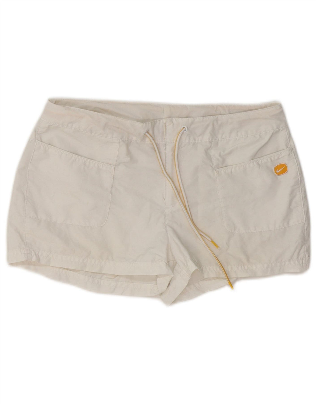 Shorts feminino casual Nike UK 12 médio W32 branco