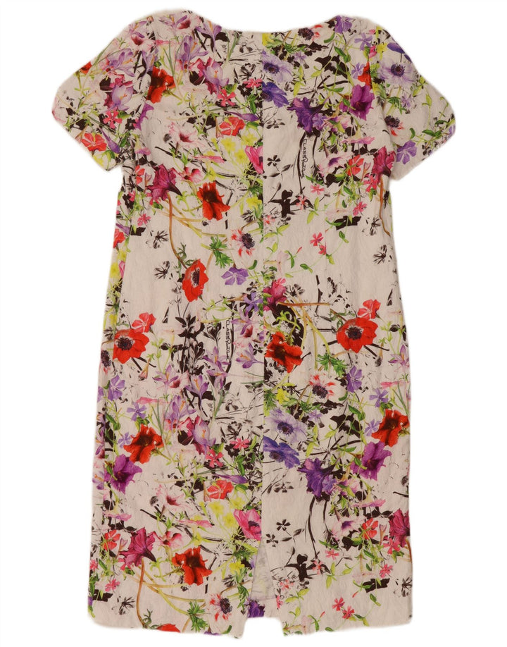 Vestido feminino JUST CAVALLI tamanho 2 pequeno algodão floral branco
