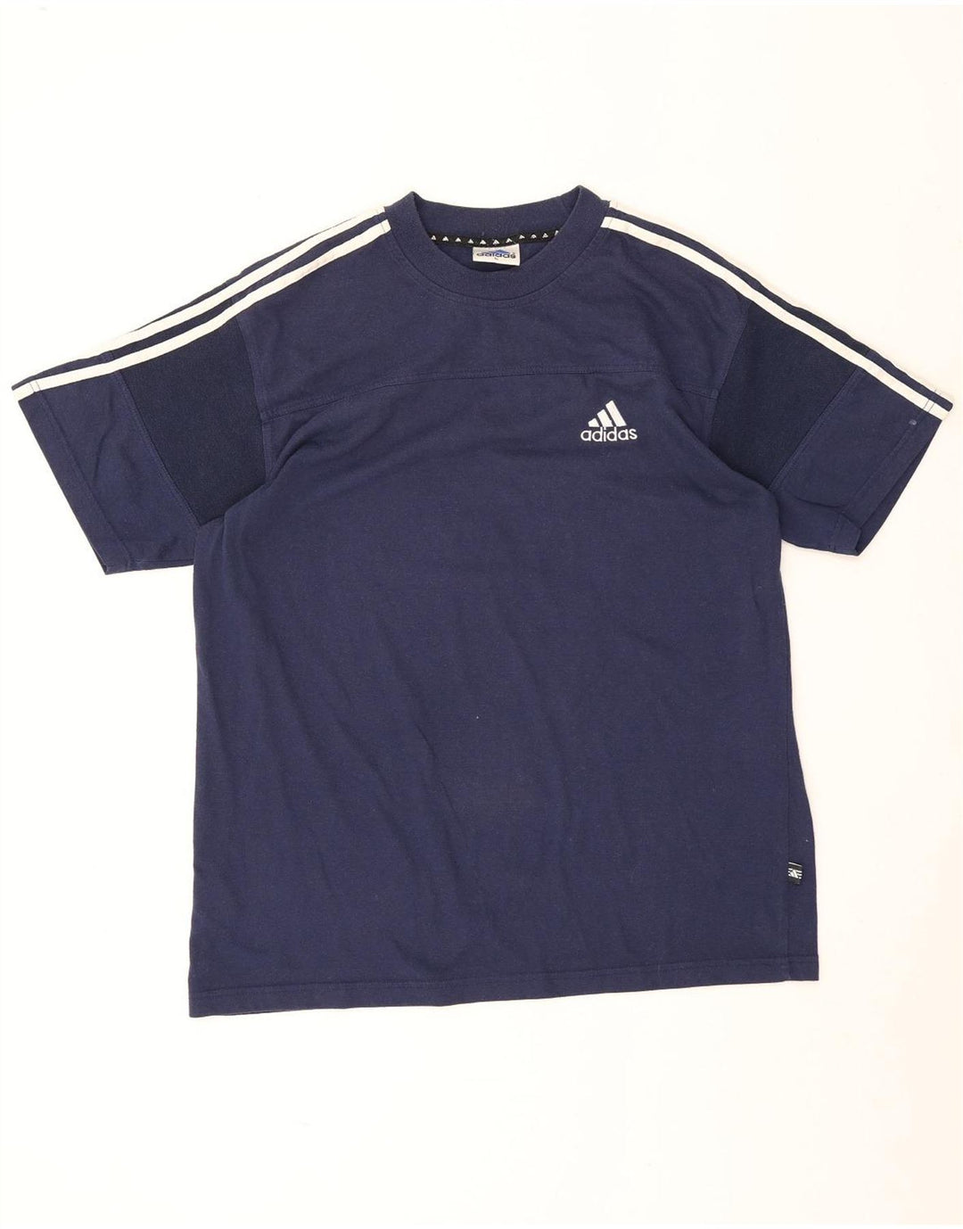 Camiseta masculina Adidas grande algodão azul marinho