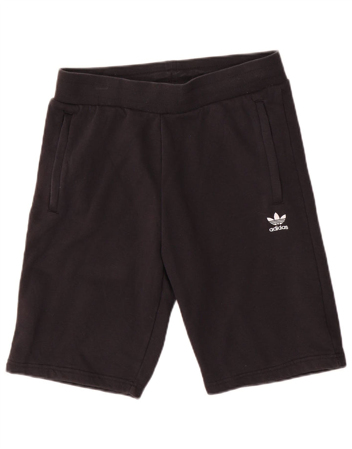 Shorts esportivos masculinos ADIDAS 13-14 anos preto algodão