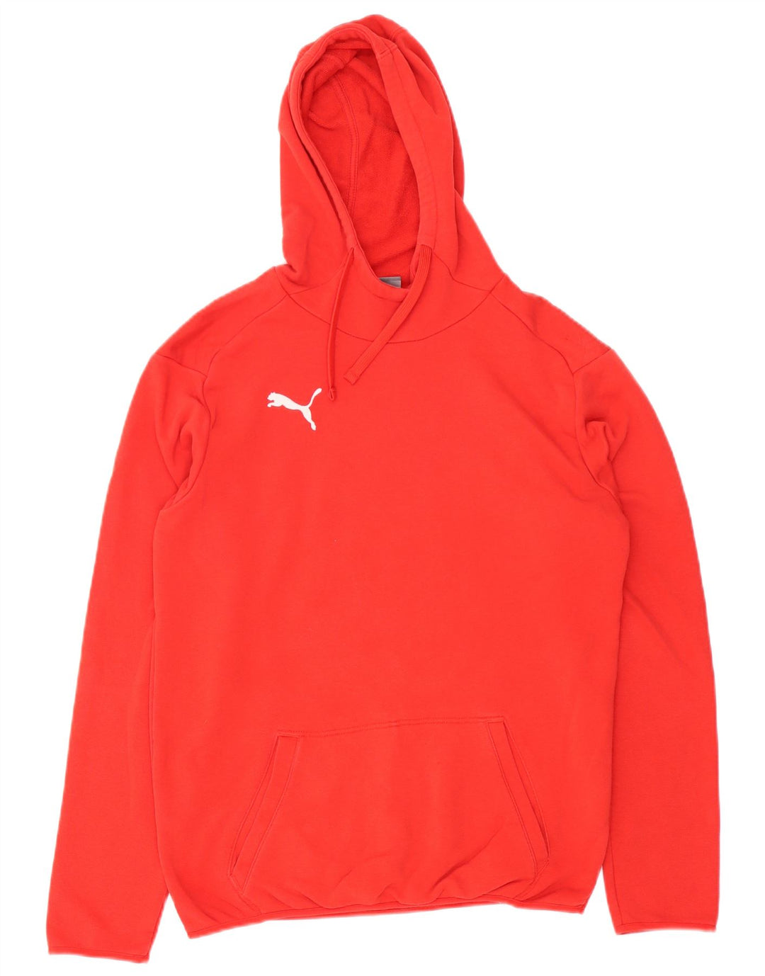 PUMA Mens Hoodie Jumper Pequeno Algodão Vermelho